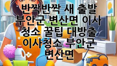 ✨ 반짝반짝 새 출발! 부안군 변산면 이사 청소 꿀팁 대방출 ✨ #이사청소 #부안군 #변산면